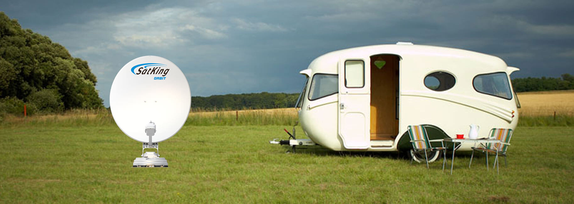 TV Satellite Dish For Caravan Satking Orbit Australia