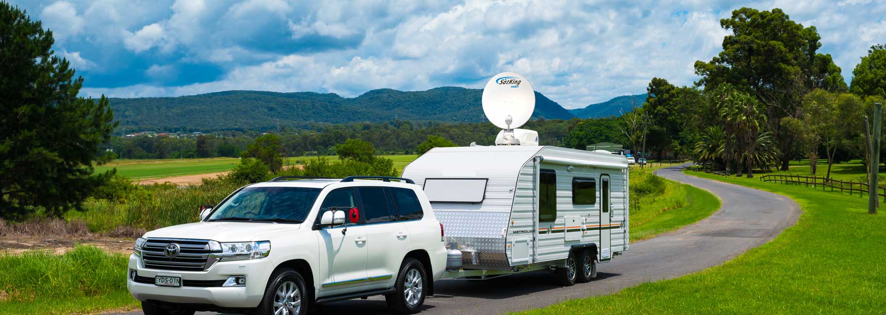 TV Satellite Dish For Caravan Satking Orbit Australia